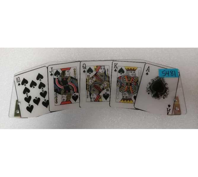 SEGA MAVERICK Pinball Machine Game ROYAL FLUSH TOPPER #830-5466-18 (5481) for sale 