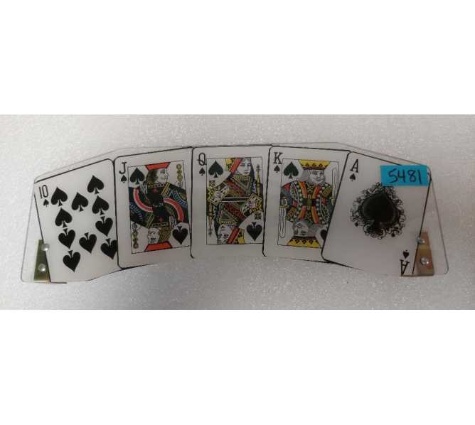 SEGA MAVERICK Pinball Machine ROYAL FLUSH TOPPER #830-5466-18 (5481)