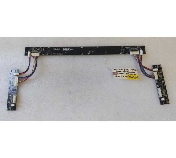 SEGA OPERATION GHOST Arcade Game SIDE LED Boards #837-15141 & 837-15142 (9453)