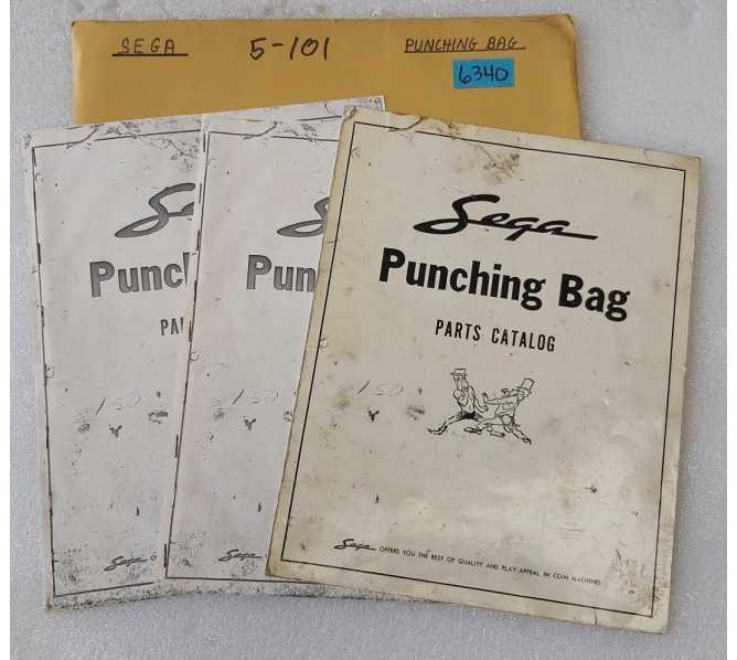 SEGA PUNCHING BAG Arcade Game Parts Catalog #6340