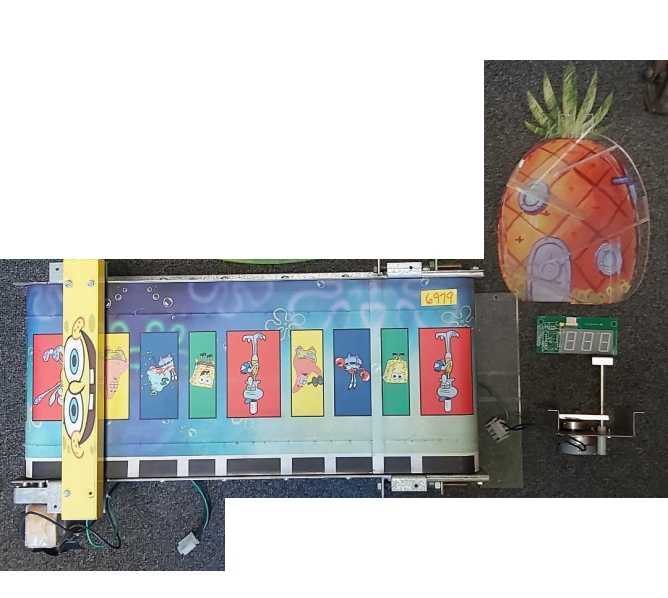 SEGA SPONGEBOB SQUAREPANTS Ticket Redemption Arcade Game CONVEYOR ASSEMBLY, PLASTICS, ETC. #6979