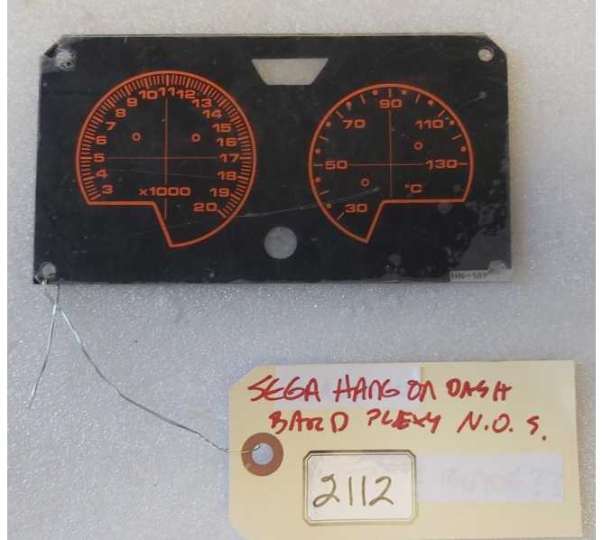 SEGA SUPER HANG ON Arcade Game CONTROL PANEL PLASTIC (2112) 