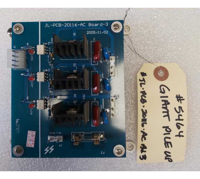 SMART IND. GIANT PILE UP Arcade Machine Game PCB Printed Circuit Board 3 #JL-PCB-20116-AC (5464) for sale 