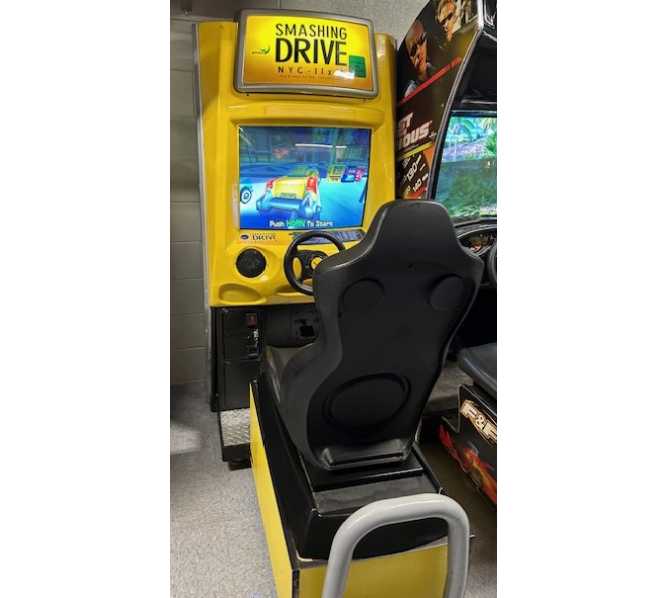 SMASHING DRIVE Sit-Down Racing Arcade Game for sale by GAELCO