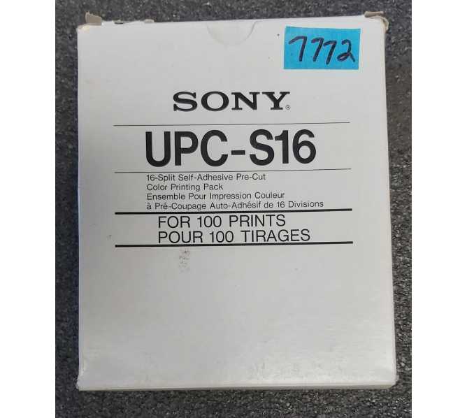 SONY UPC-S16 16-SPLIT Self-Adhesive Pre-Cut Color Printing Pack for 100 Prints