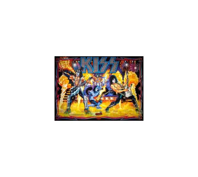 STERN KISS PRO Pinball Machine Game Translite Backbox Artwork 
