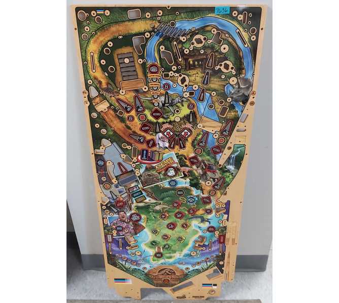 STERN JURASSIC PARK Pinball Machine REPLACEMENT PLAYFIELD #830-S1M1-00 (7636)