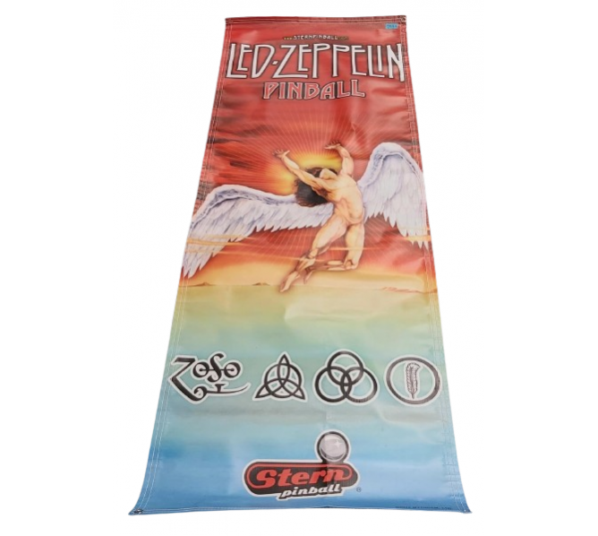 STERN LED ZEPPELIN Original Pinball Machine COLLECTIBLE VINYL DISPLAY BANNER #7934 