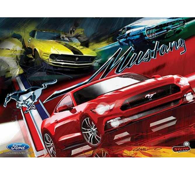 STERN MUSTANG PRO Pinball Machine Game Translite Backbox Artwork #53 for sale - New/Old Stock