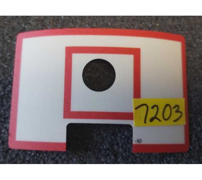 STERN NBA Pinball Machine MAGNA HOOP Backboard DECAL #7203  