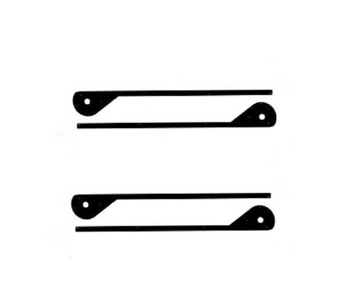 STERN Pinball Game Original Black TEAR DROP BUTTON-GUARD SIDE RAIL Set #535-9596-XX  