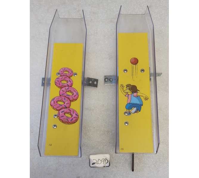  STERN SIMPSONS KOOKY CARNIVAL Redemption Game RAMPS - Lot of 2 (2090) 