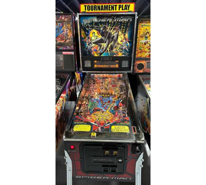 STERN SPIDER-MAN BLACK Pinball Machine for sale