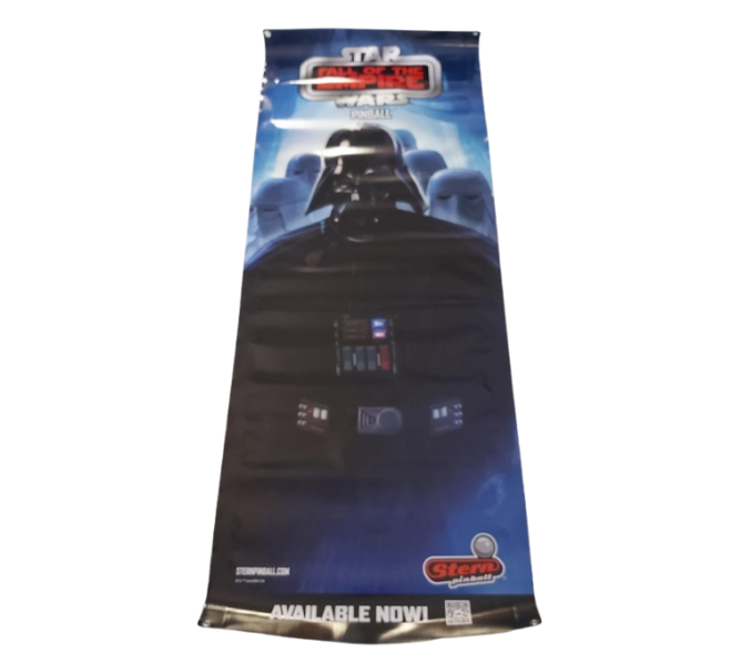 STERN STAR WARS FALL OF THE EMPIRE Original Pinball COLLECTIBLE VINYL DISPLAY BANNER #9895 