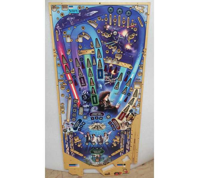 STERN STAR WARS PRO Pinball Machine Production Reject Playfield (3004)