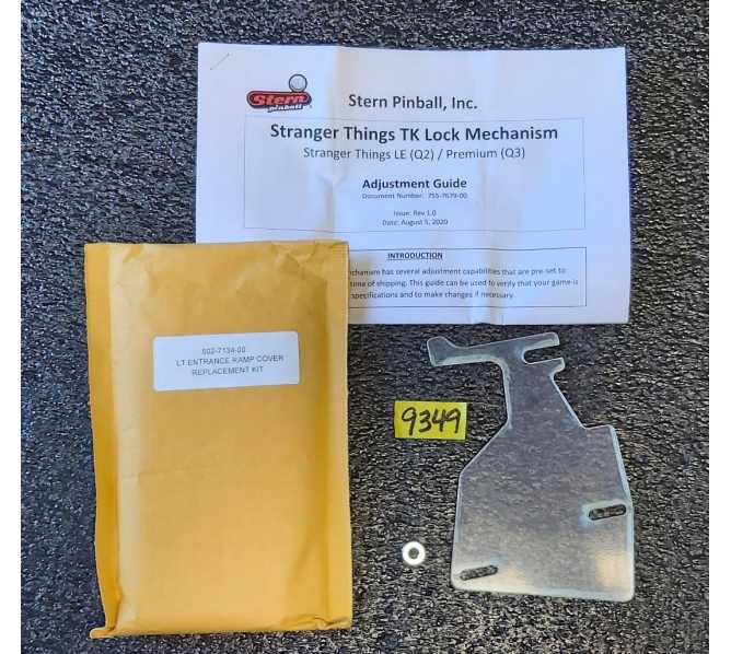 STERN STRANGER THINGS Pinball Machine Left Ramp Plastic Cover #502-7134-00 (9349)  
