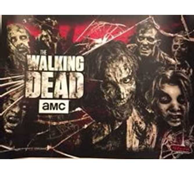 STERN THE WALKING DEAD PRO Pinball Machine Translite Backbox Artwork #830-52F8-00 (2498)