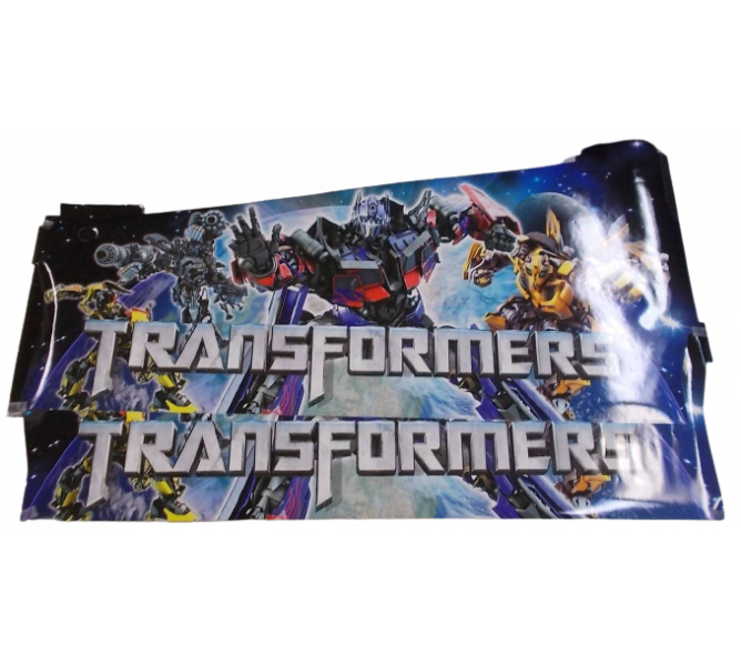 STERN TRANSFORMERS AUTOBOT CRIMSON LE Pinball Machine Game 2 pc. Cabinet Decal Set #5537 