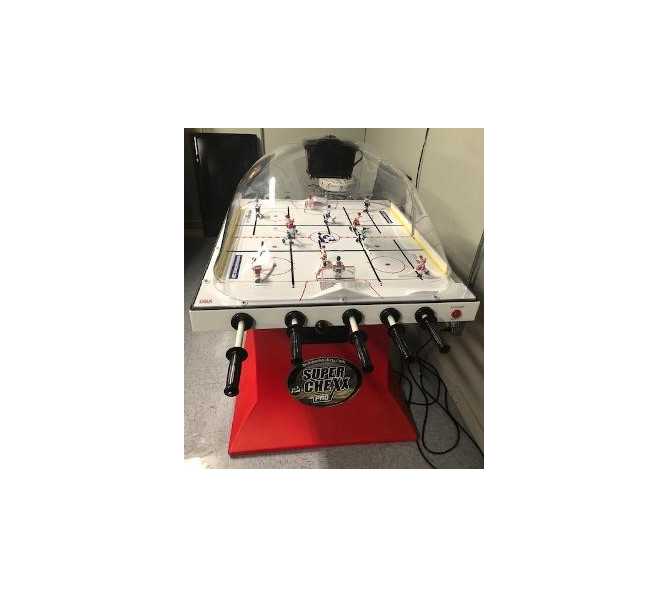 SUPER CHEXX FLOOR MODEL Bubble Dome Hockey Arcade Machine Game with LCD SCREEN for sale  