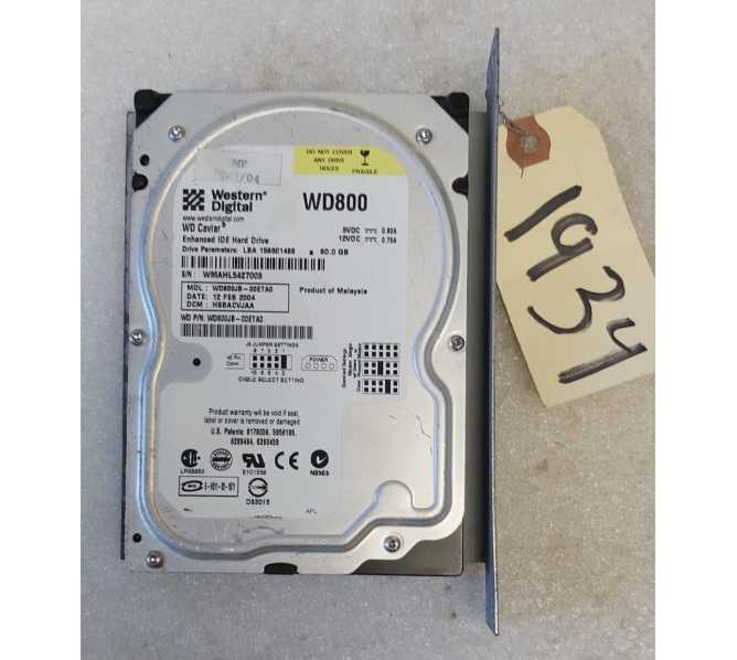 TEAMPLAY CROSSFIRE Arcade Game HARD DRIVE #1934 