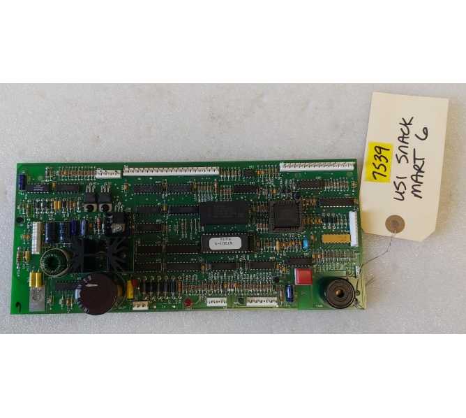 USI Snack Mart 6 SMVI/SM6 Vending Machine Main Control Board #4209893.802 (7539) - AS IS - UNTESTED - FREE SHIPPING
