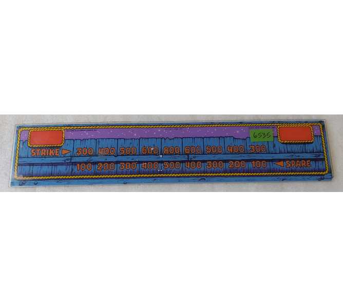 WILLIAMS ALLEY CATS Bowler Arcade Game Plexiglass SCORE DISPLAY Marquee #31-13271918-SP (6535)