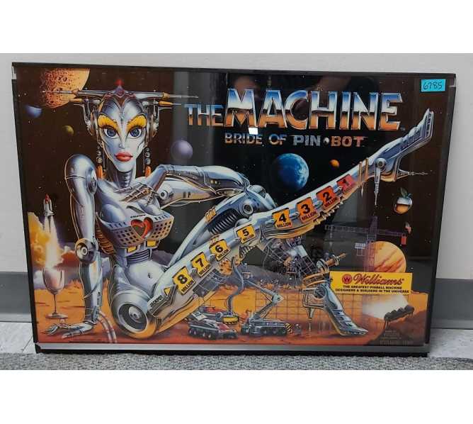 WILLIAMS BRIDE OF PINBOT Pinball Machine Backglass Backbox Artwork #6785