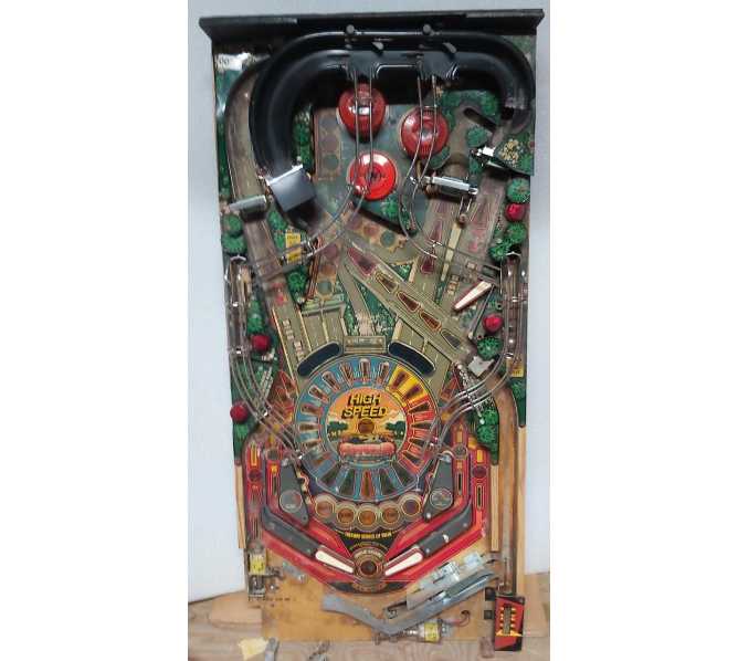 WILLIAMS HIGH SPEED Pinball Machine POPULATED Playfield (0078)