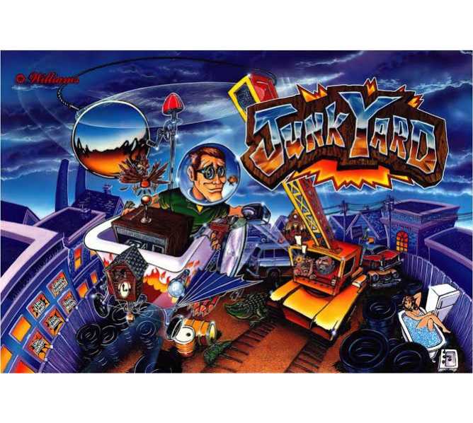 WILLIAMS JUNK YARD Pinball Translite #31-1357-50052 (1115Z) 