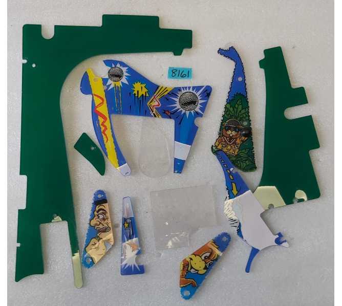 WILLIAMS NO GOOD GOFERS Pinball Machine INCOMPLETE PLASTIC LOT #8161 