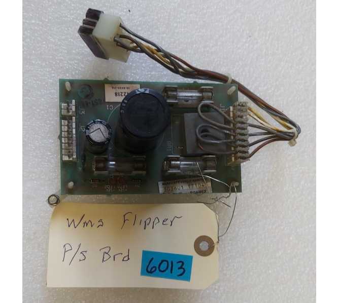 WILLIAMS Pinball FLIPPER POWER SUPPLY Board - #6013 