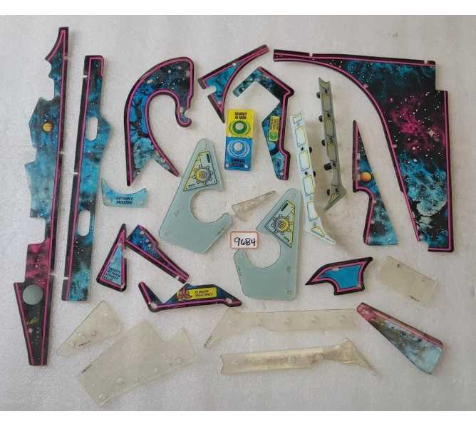 WILLIAMS STAR TREK TNG Pinball Machine INCOMPLETE PLASTIC Set #9684 