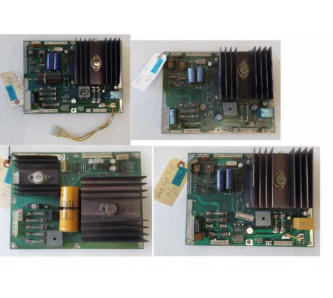 WILLIAMS SYSTEM 7-11 Pinball POWER SUPPLY Board - Lot of 4 - AS IS - UNTESTED - FREE SHIPPING 