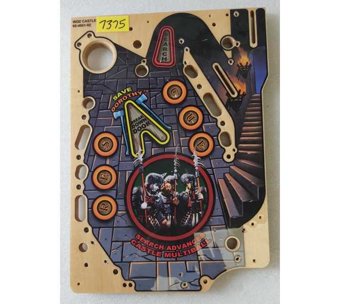 WOZ Wizard of Oz Pinball Machine MINI CASTLE PLAYFIELD PRODUCTION REJECT #05-4001-02 (7375) 