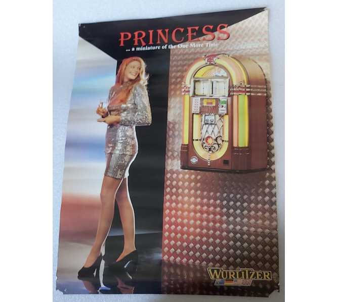 WURLITZER Princess Jukebox Original Advertising Promotional Poster 33 x 24 (61)