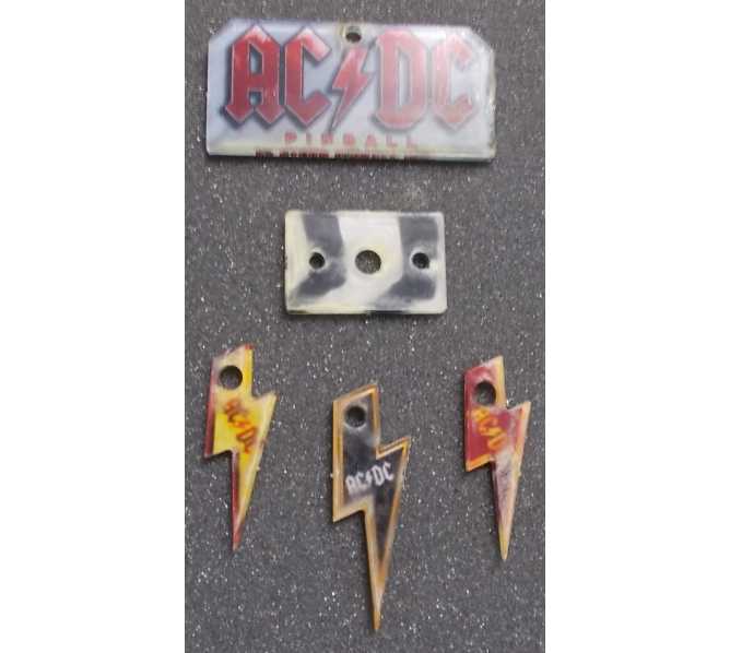 AC/DC Original Pinball Machine Promotional Key Fob Keychain Plastic - Stern - LOT of 5  