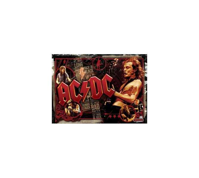 STERN AC/DC PREMIUM Pinball Machine Game Translite Backbox Artwork 