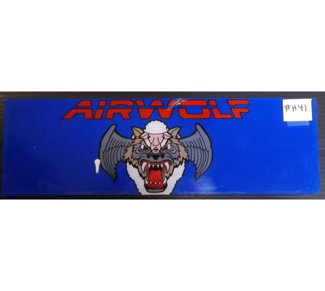 AIRWOLF Arcade Machine Game Overhead Header for sale by KYUGO  