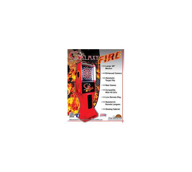 ARACHNID GALAXY 3 FIRE Electronic Dart Machine Game for sale  