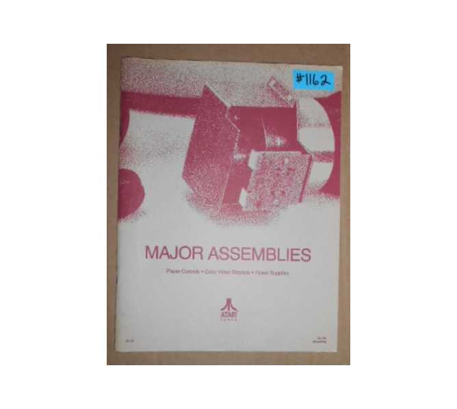 ATARI Arcade Machine Game MAJOR ASSEMBLIES MANUAL with SCHEMATICS #1162 for sale 