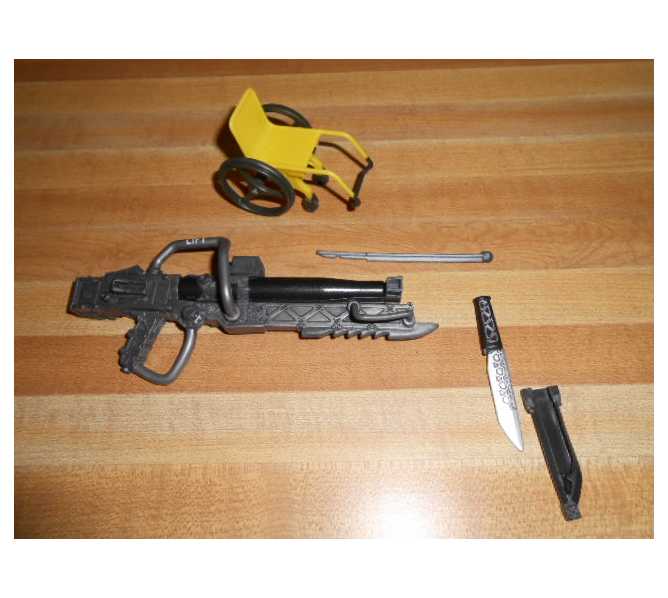 Avatar Assault Rifle, Dagger & Wheelchair Collectible Toy Set 