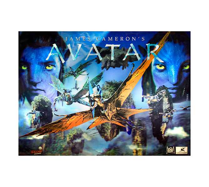 Avatar Limited Edition 3d Pinball Machine Game Translite Backbox