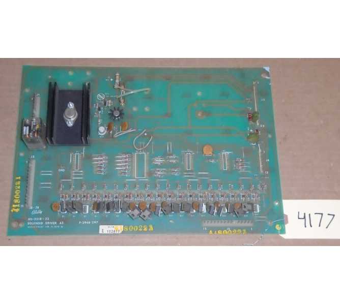 BALLY Arcade Machine Game PCB Printed Circuit AS-2518-22 SOLENOID DRIVER A3 Board for sale 