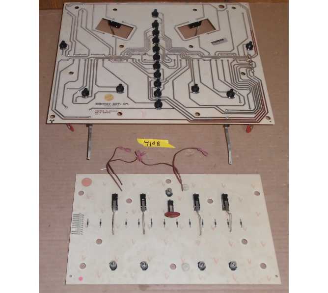 BALLY CAPTAIN FANTASTIC HOME VERSION Pinball Machine Game PCB Printed Circuit LIGHT & SWITCH Boards #4198 for sale  