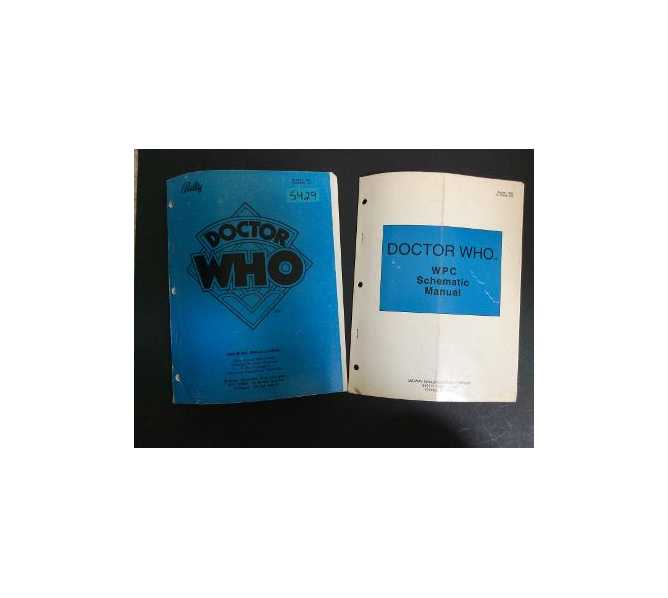 BALLY DOCTOR WHO Pinball Machine OPERATIONS MANUAL & SCHEMATIC MANUAL SET #5429