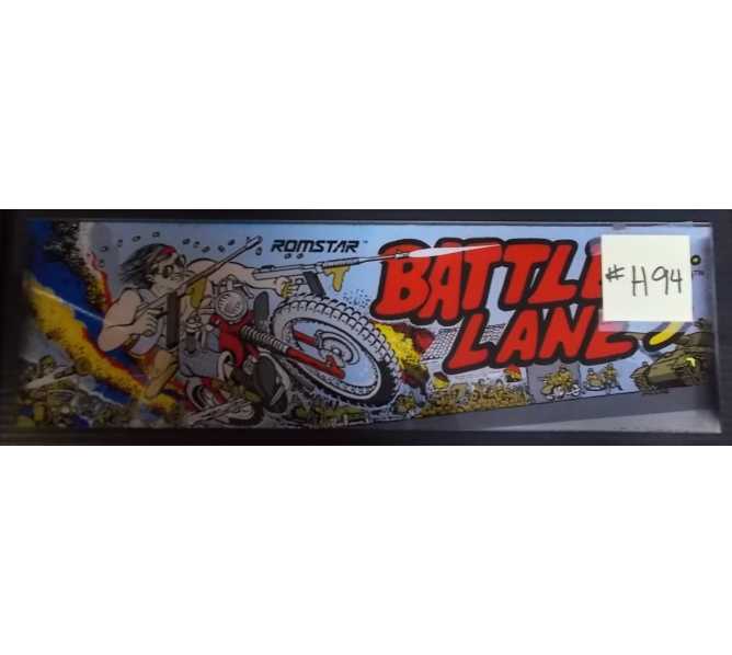 BATTLE LANE VOL. 5 Arcade Machine Game Overhead Marquee Header for sale by ROMSTAR #H94  