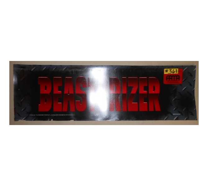 BEASTORIZER Arcade Machine Game FLEXIBLE Overhead Marquee Header #361 for sale 