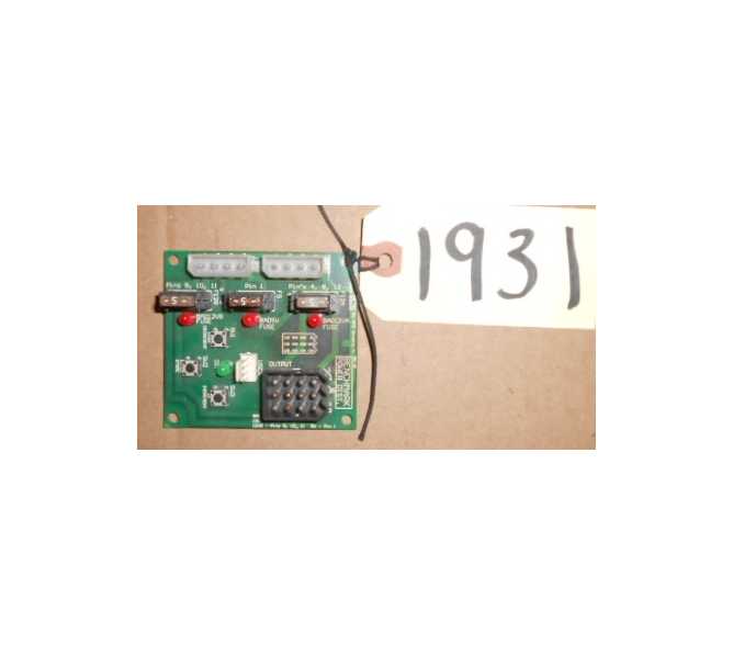 BENCHMARK Redemption Machine Game PCB Printed Circuit POWER DISTRIBUTION Board #1931 for sale  