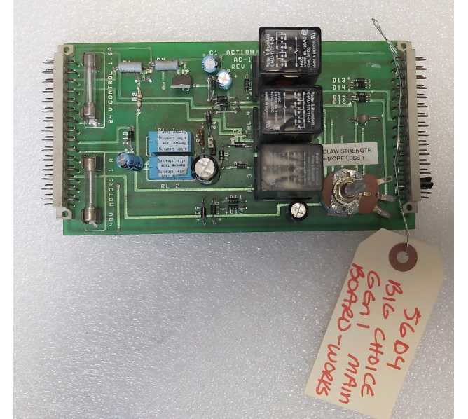 BETSON BIG CHOICE CRANE Arcade Machine Game PCB Printed Circuit MAIN Board #5604 