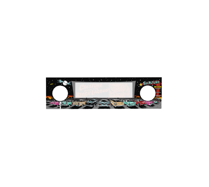 Bally CREATURE FROM THE BLACK LAGOON Pinball Machine Backbox Speaker Panel 31-1420-20018-D (5586) 